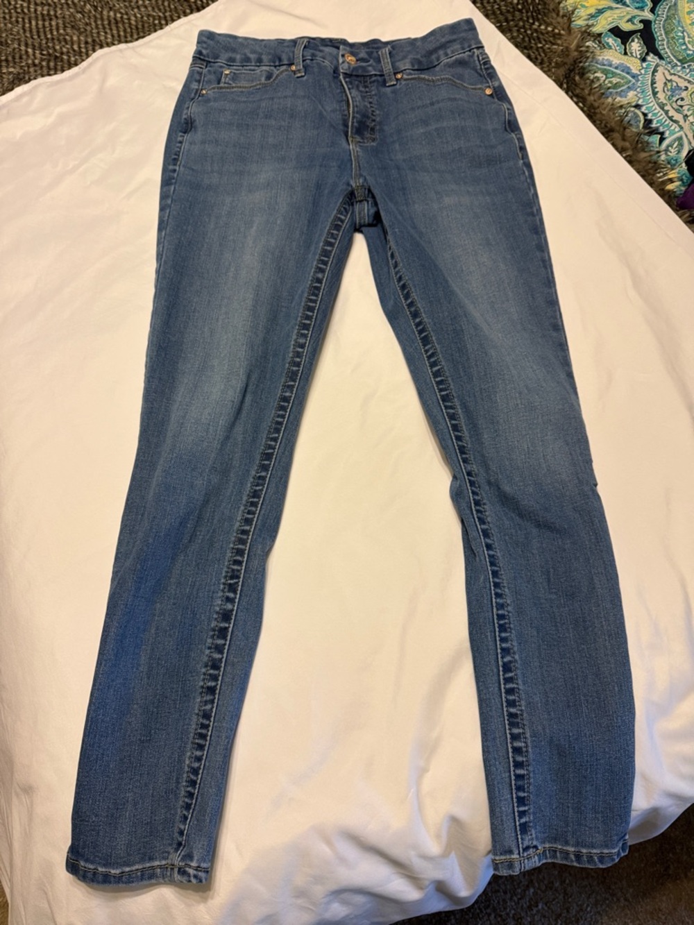 Seven7 Women's Skinny Jeans - Medium Blue Wash